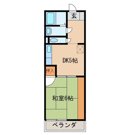 コーポサンライズの物件間取画像